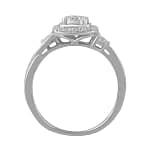 0006859 ladies bridal ring set 13 ct round diamond 10k white gold