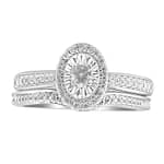0007392 ladies bridal ring set 13 ct round diamond 10k white gold