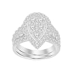 0015071 ladies bridal ring 1 ct round diamond 14k white gold